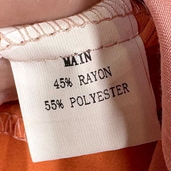 Petal & Pup Pink & Orange Color Block High Low Maxi Skirt Women's US Size 8 - Picture 8 of 9